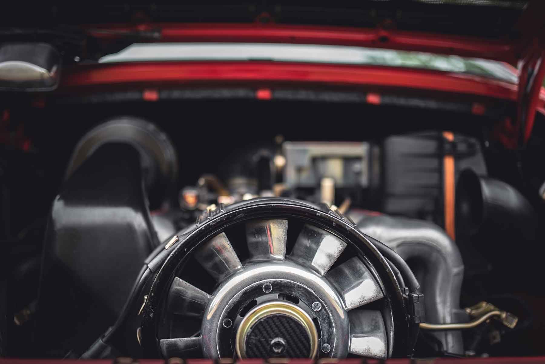 Cooling fan of an air-cooled Porsche 911 engine