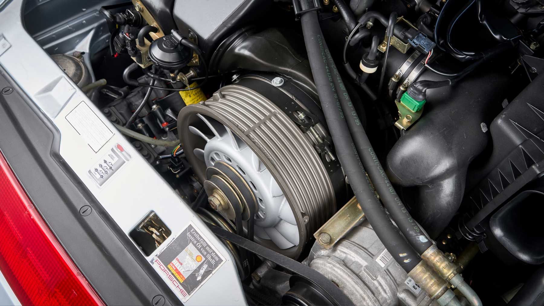 Air-cooled Porsche flat-six engine
