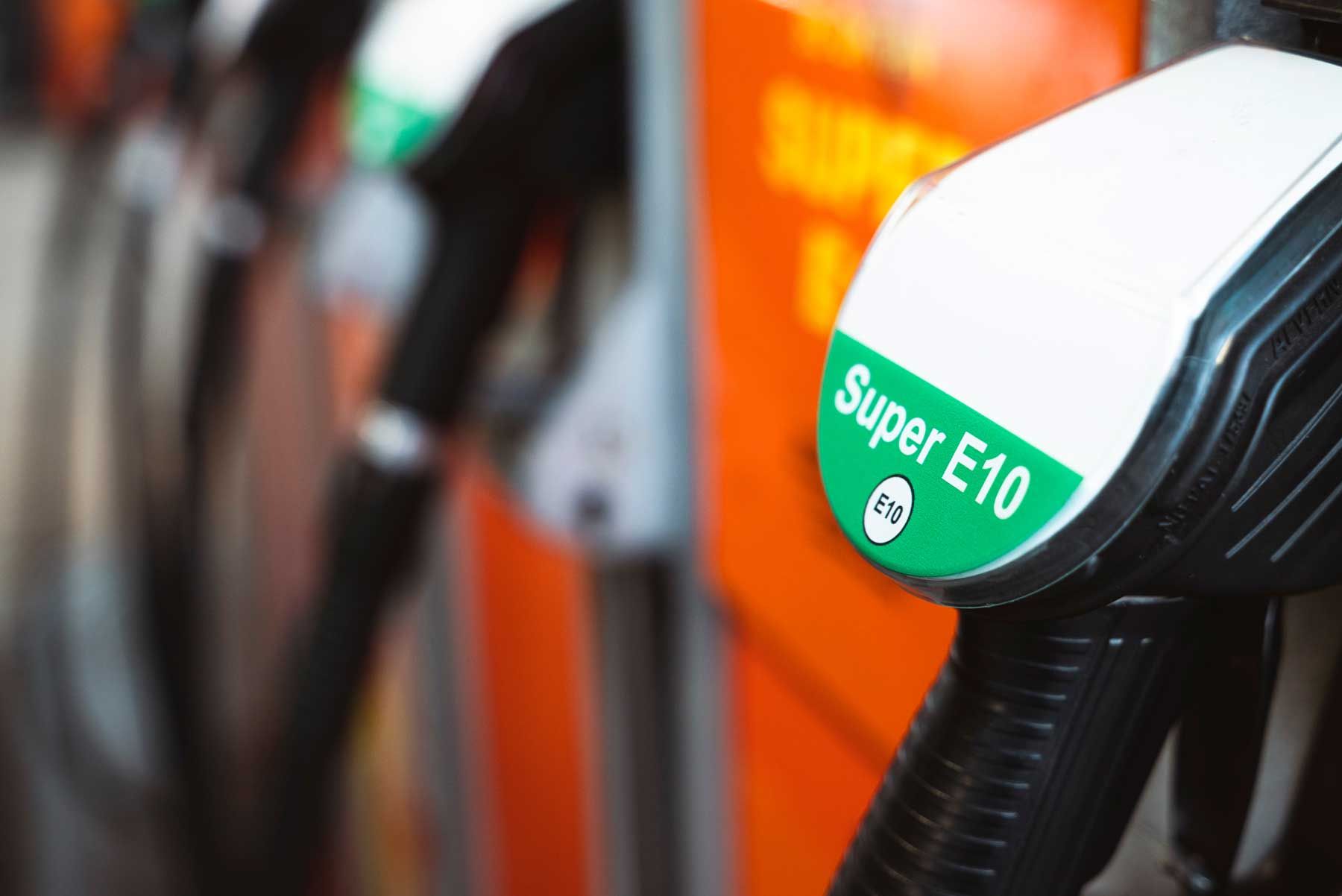 Super E10 fuel pump nozzle
